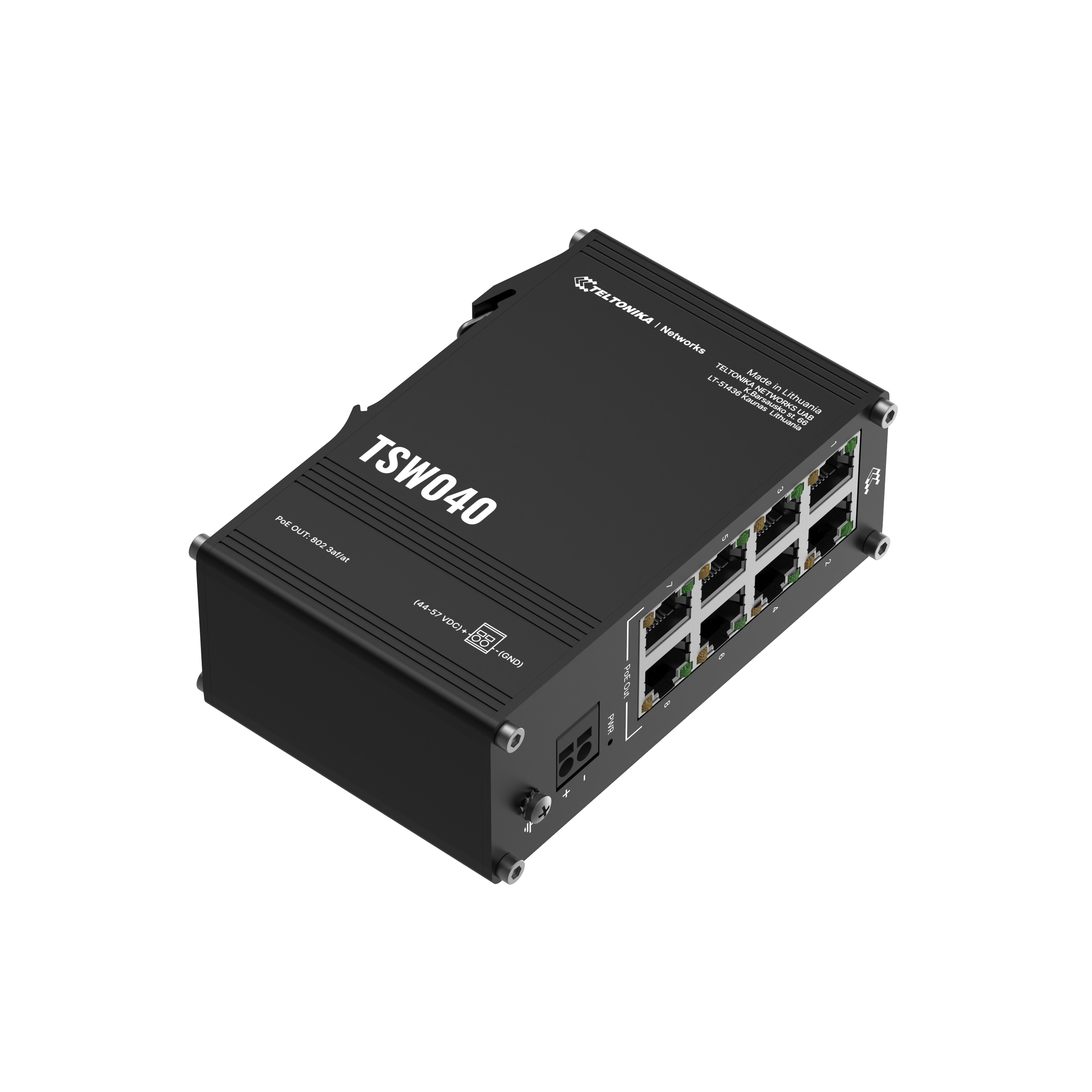 TSW040 8-port PoE+ Switch