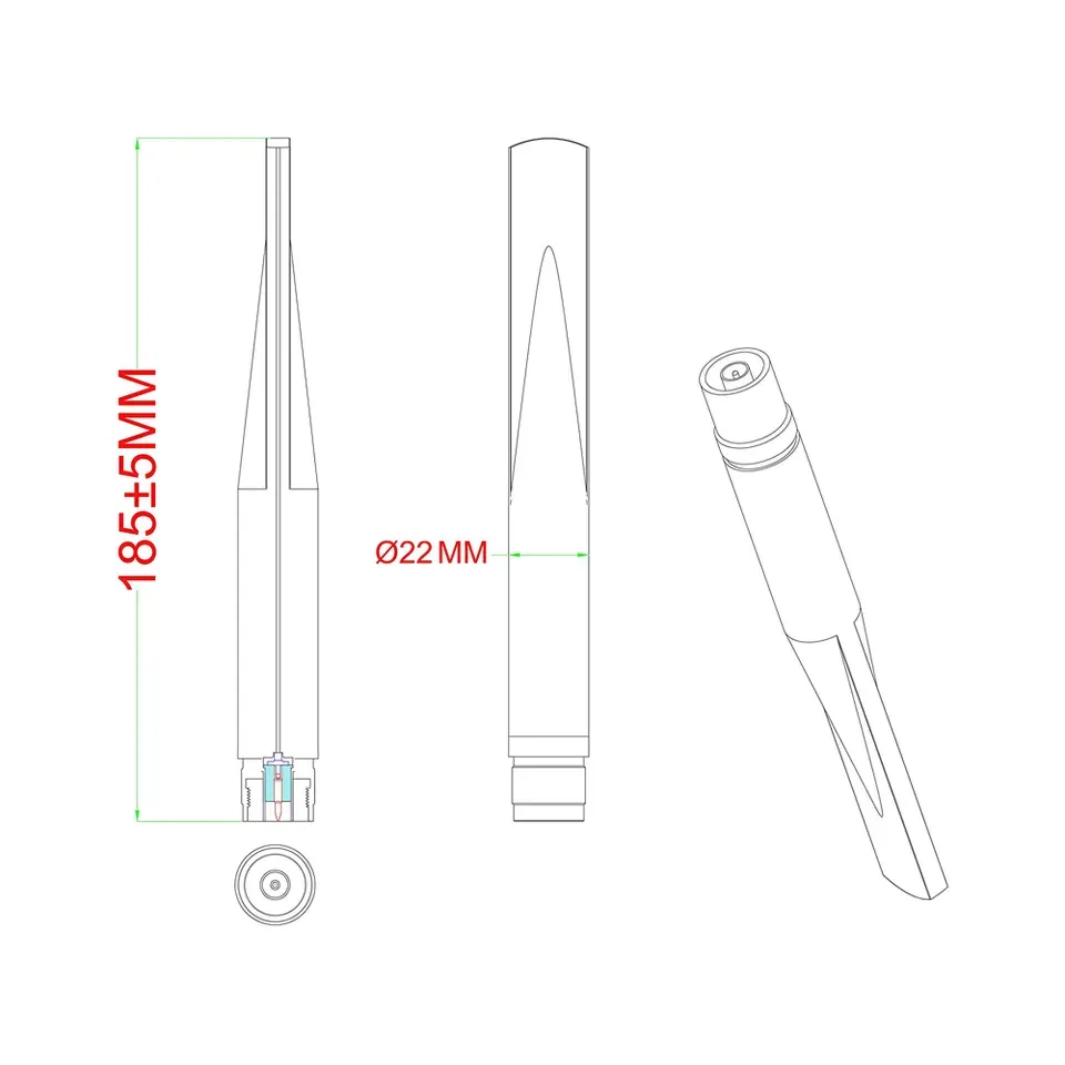 4G/5G fishtail Antenna - Billede 3